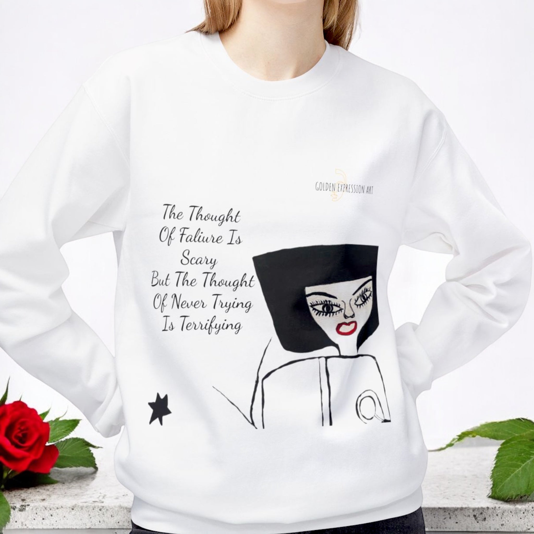 Reflection Unisex Crew Neck - Golden Expression Art