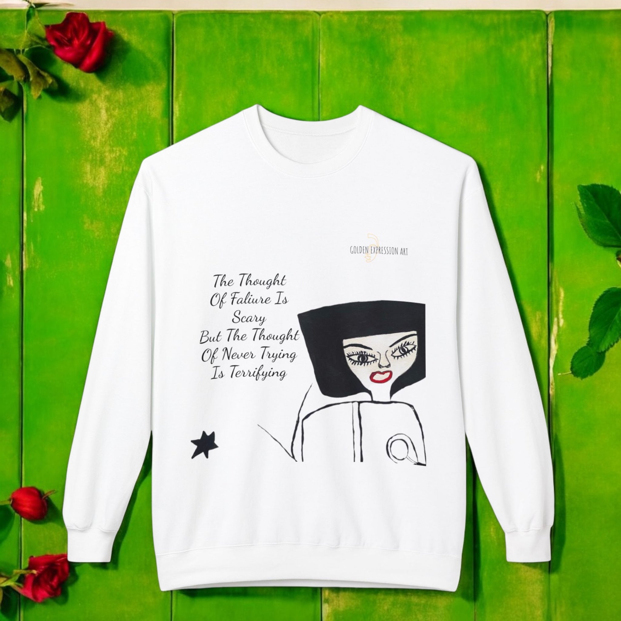 Reflection Unisex Crew Neck - Golden Expression Art