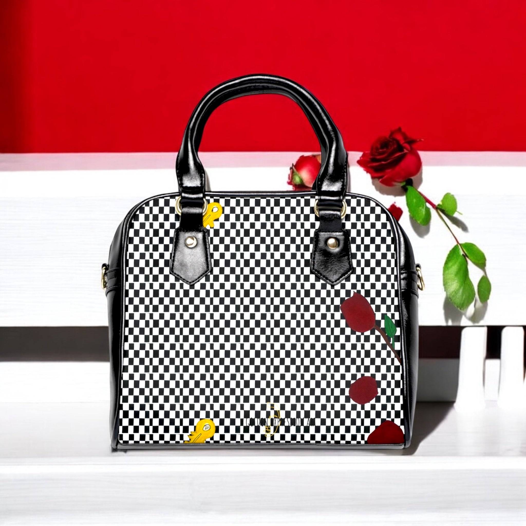 Up Class Vegan Handbag - Golden Expression Art
