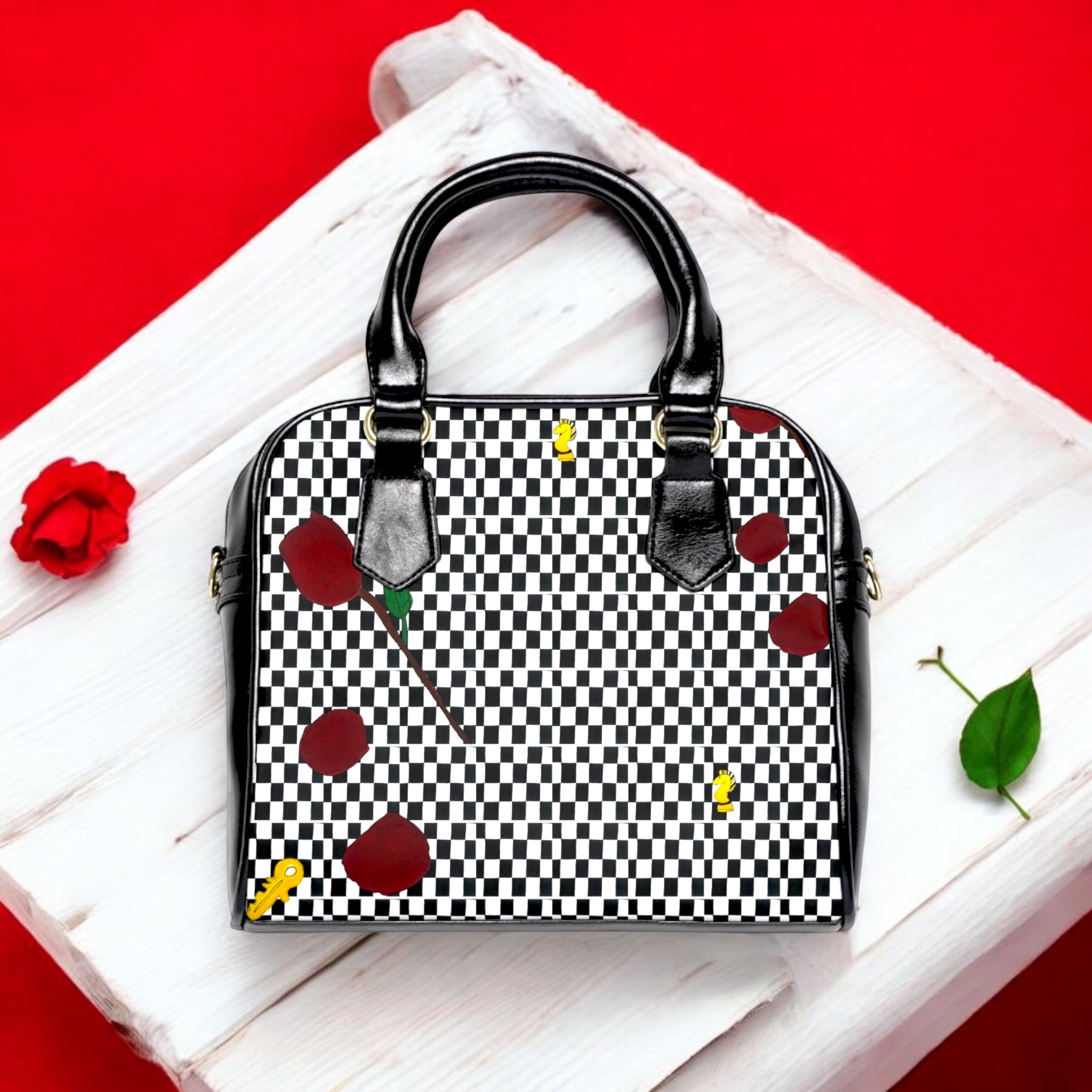 Up Class Vegan Handbag - Golden Expression Art