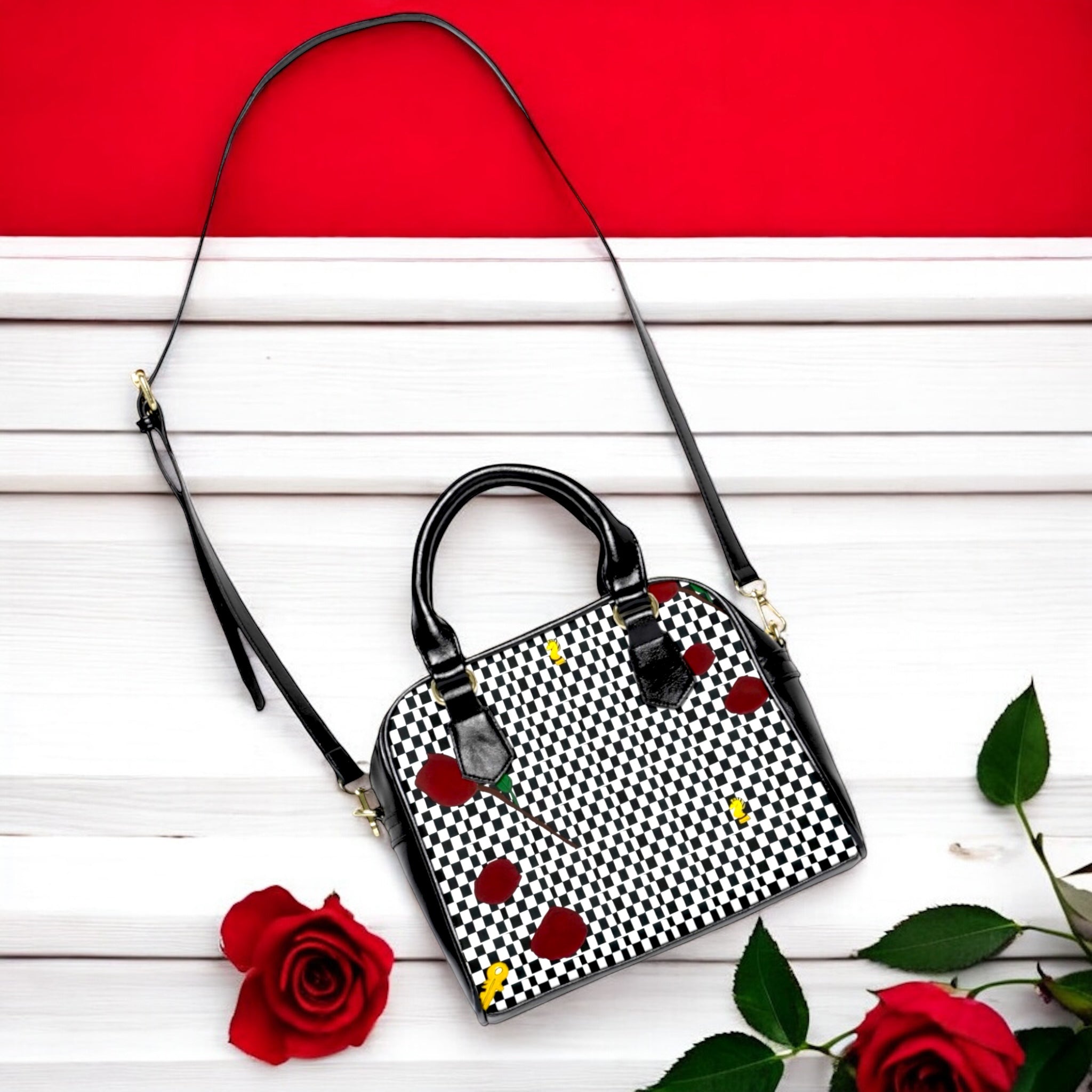 Up Class Vegan Handbag - Golden Expression Art
