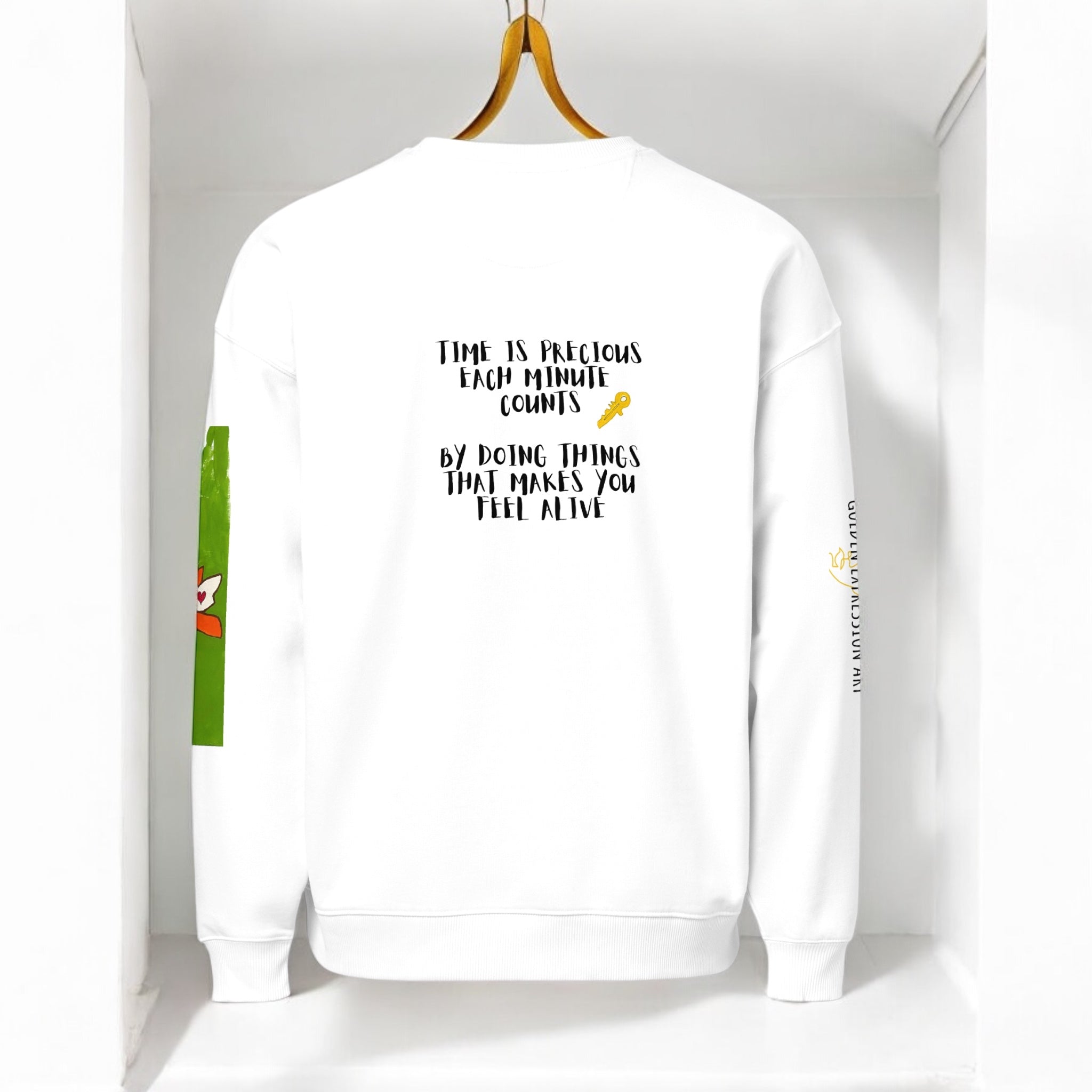 Golden-Vise Oversized Crewneck Sweatshirt - Golden Expression Art