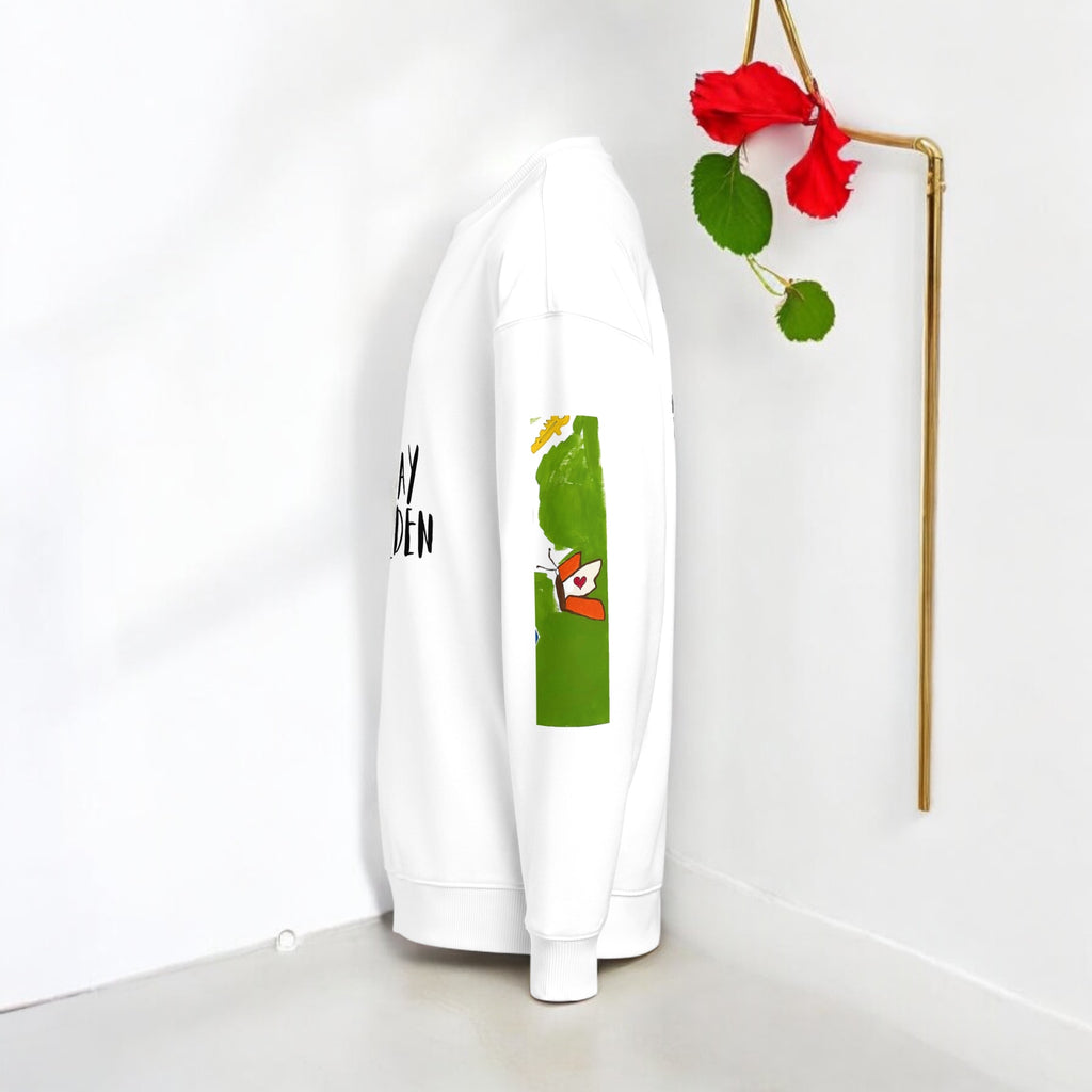 Golden-Vise Oversized Crewneck Sweatshirt - Golden Expression Art