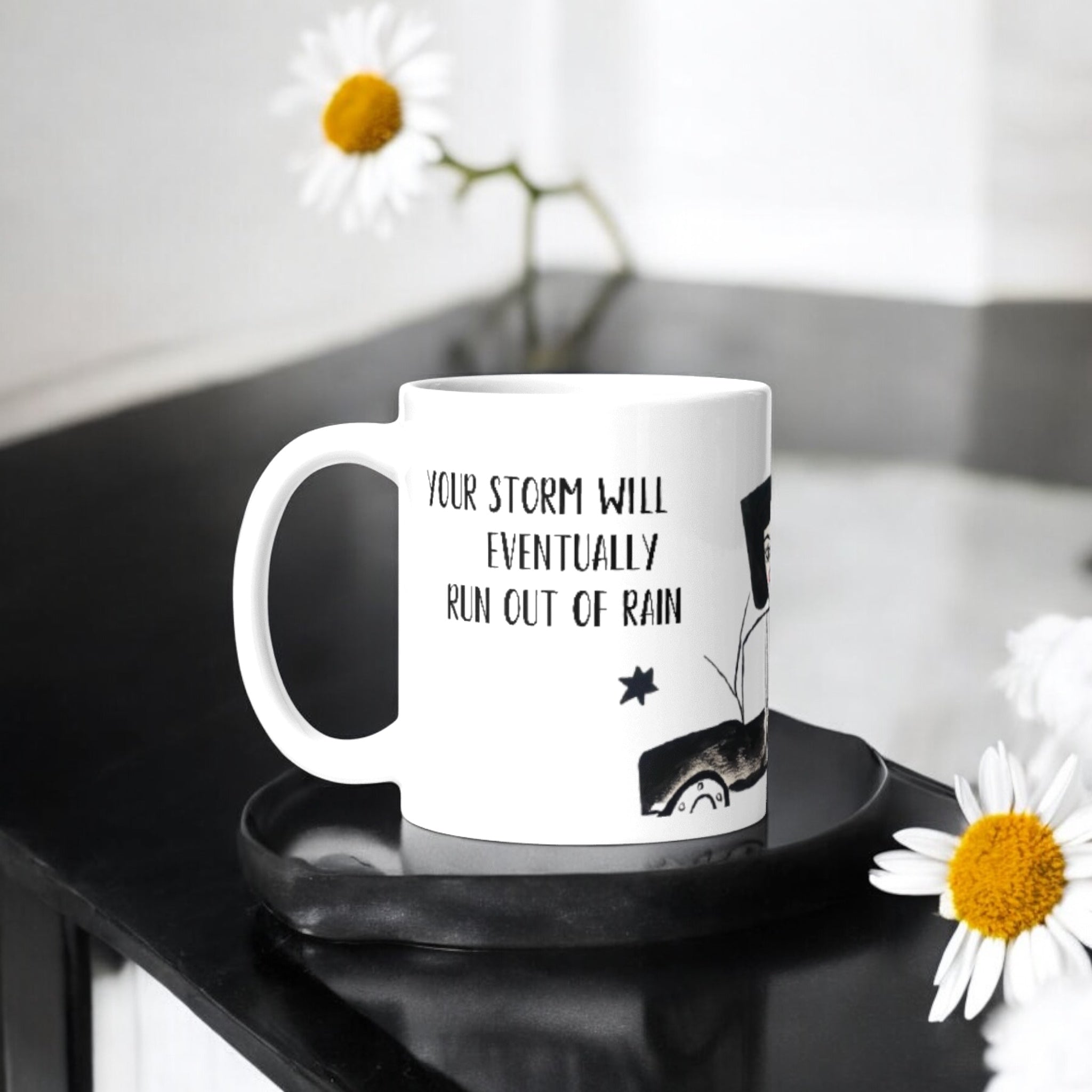 Not just Coffee Tea Mug - Golden Expression Art