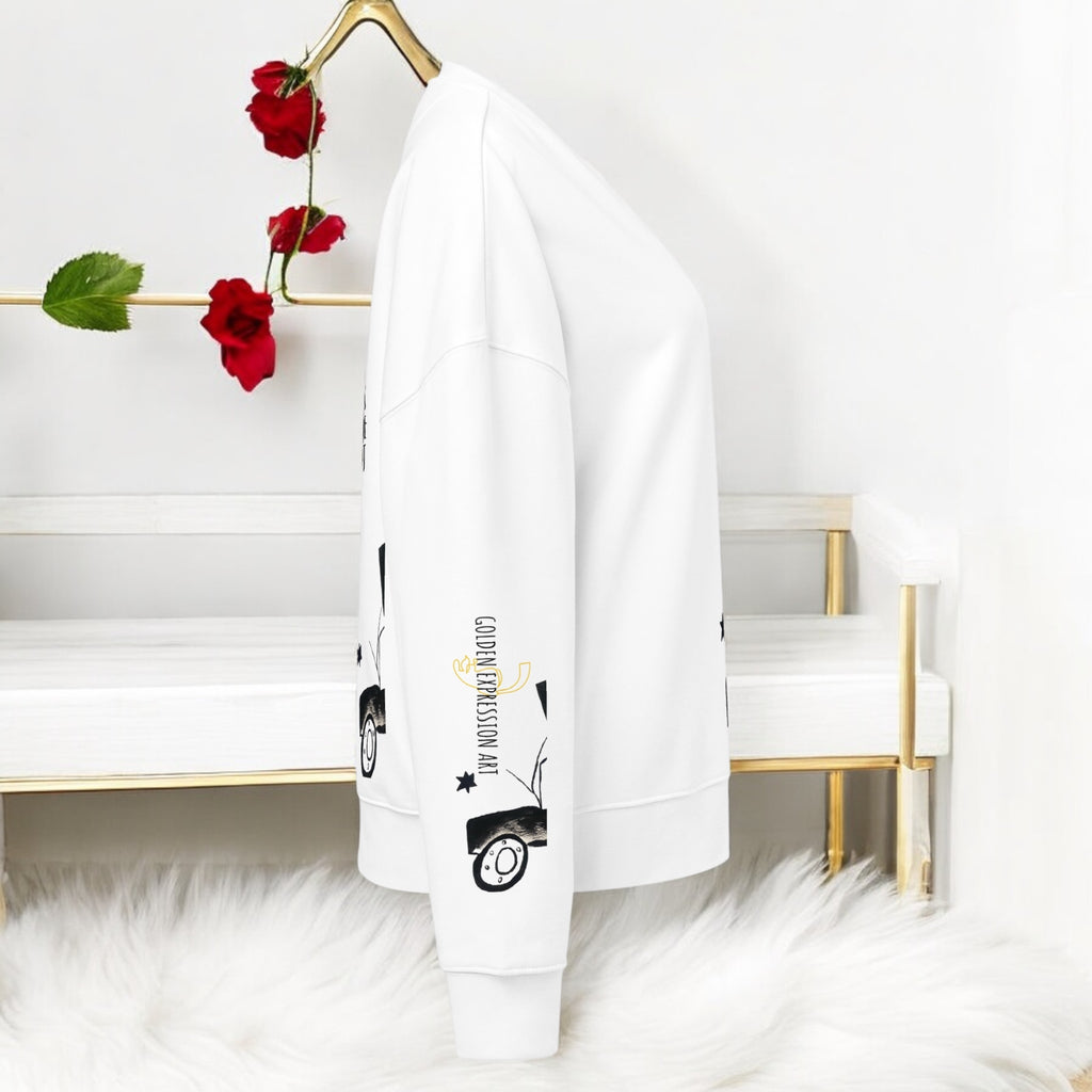 Stargazing Unisex Long Sleeve Sweatshirt - Golden Expression Art