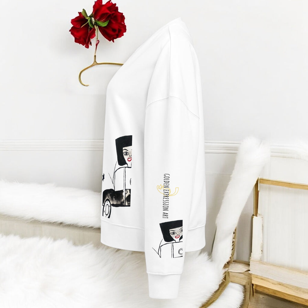 Stargazing Unisex Long Sleeve Sweatshirt - Golden Expression Art