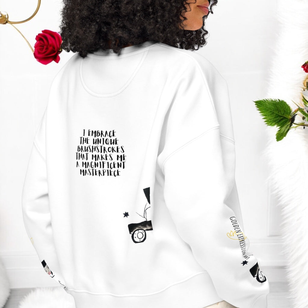 Stargazing Unisex Long Sleeve Sweatshirt - Golden Expression Art