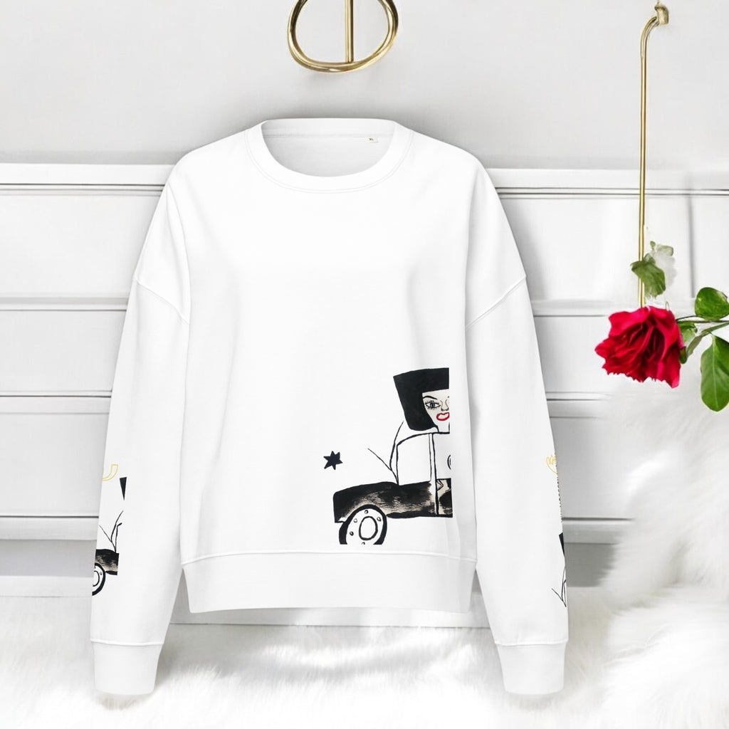 Stargazing Unisex Long Sleeve Sweatshirt - Golden Expression Art