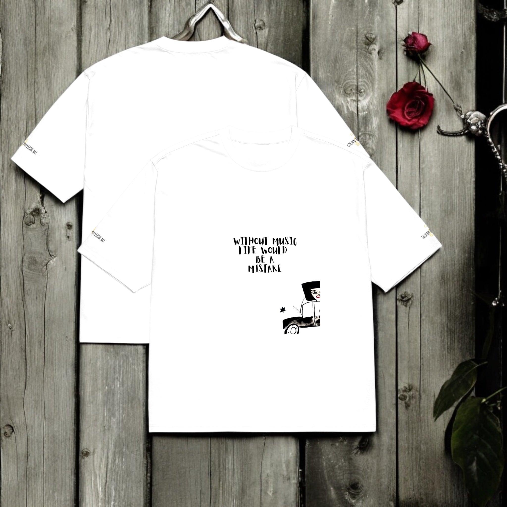 Vibe Check Unisex Oversize T Shirt - Golden Expression Art
