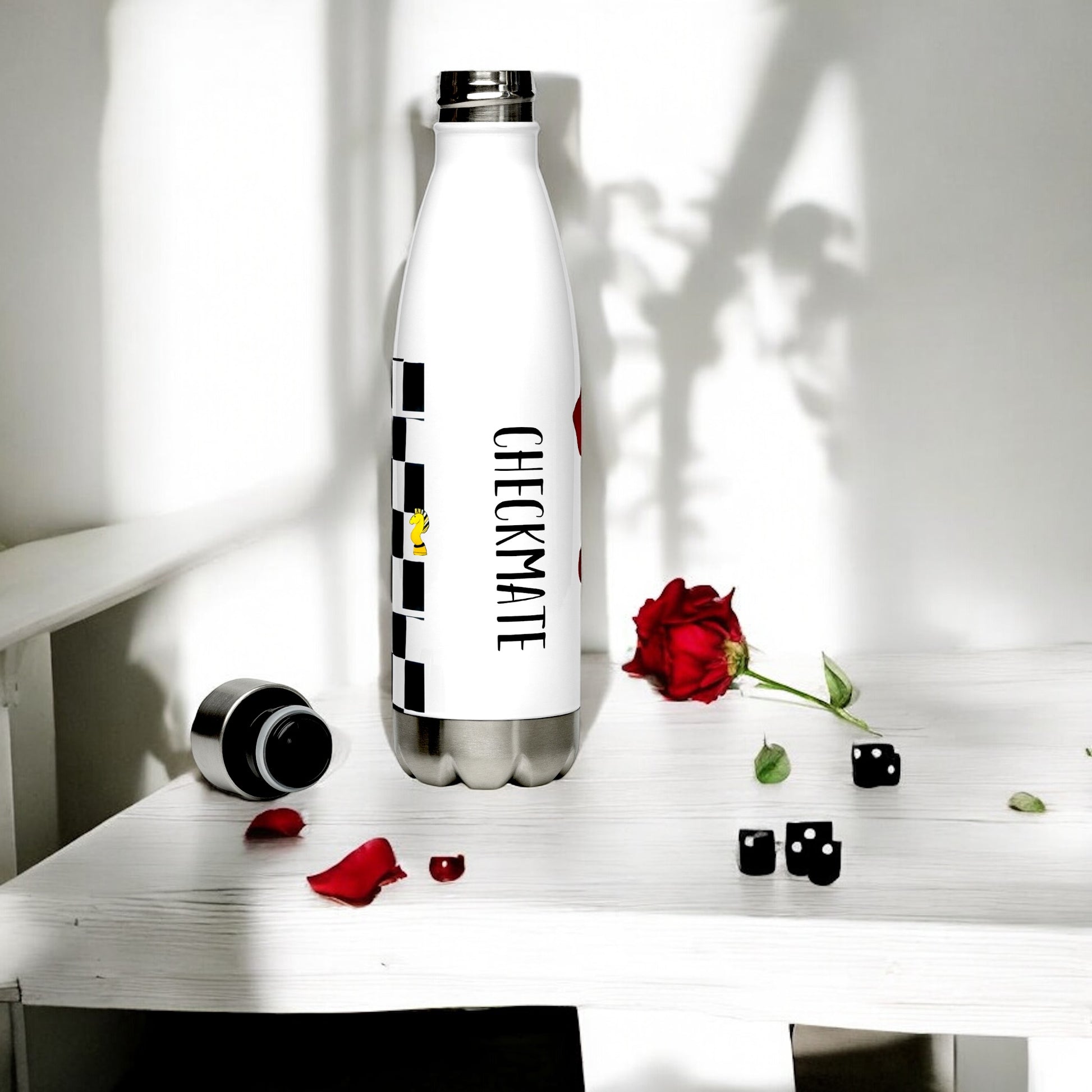 Checkmate Water Tumbler - Golden Expression Art