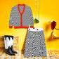 Checked Spontaneous Unisex Cardigan