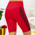 Heart Check Yoga Shorts - Golden Expression Art