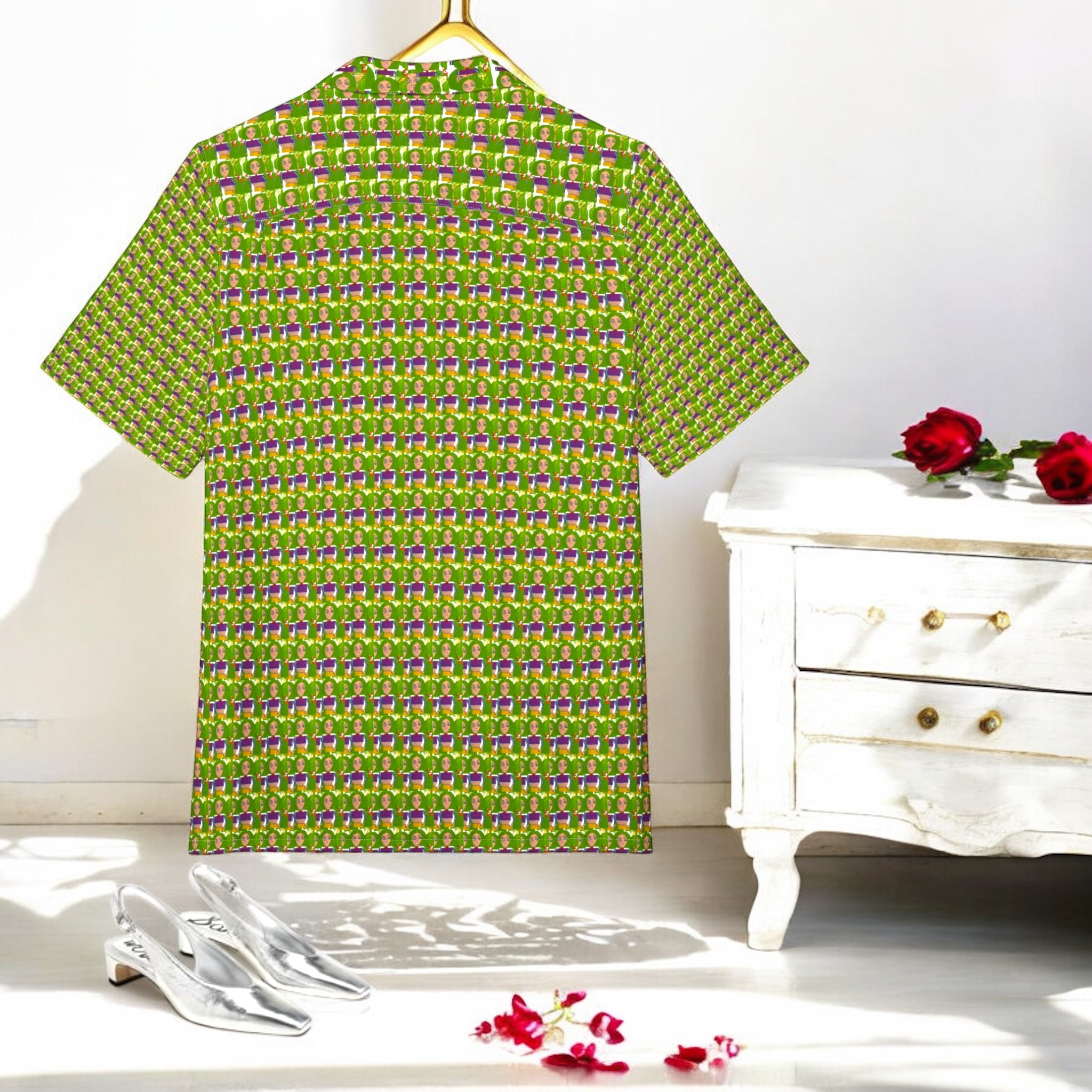 Unisex Solace Button Down short sleeve - Golden Expression Art