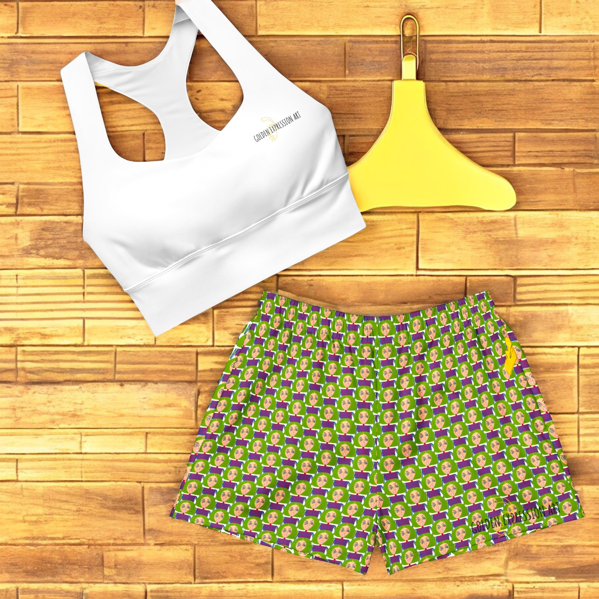 Motivated Athletic Shorts - Golden Expression Art