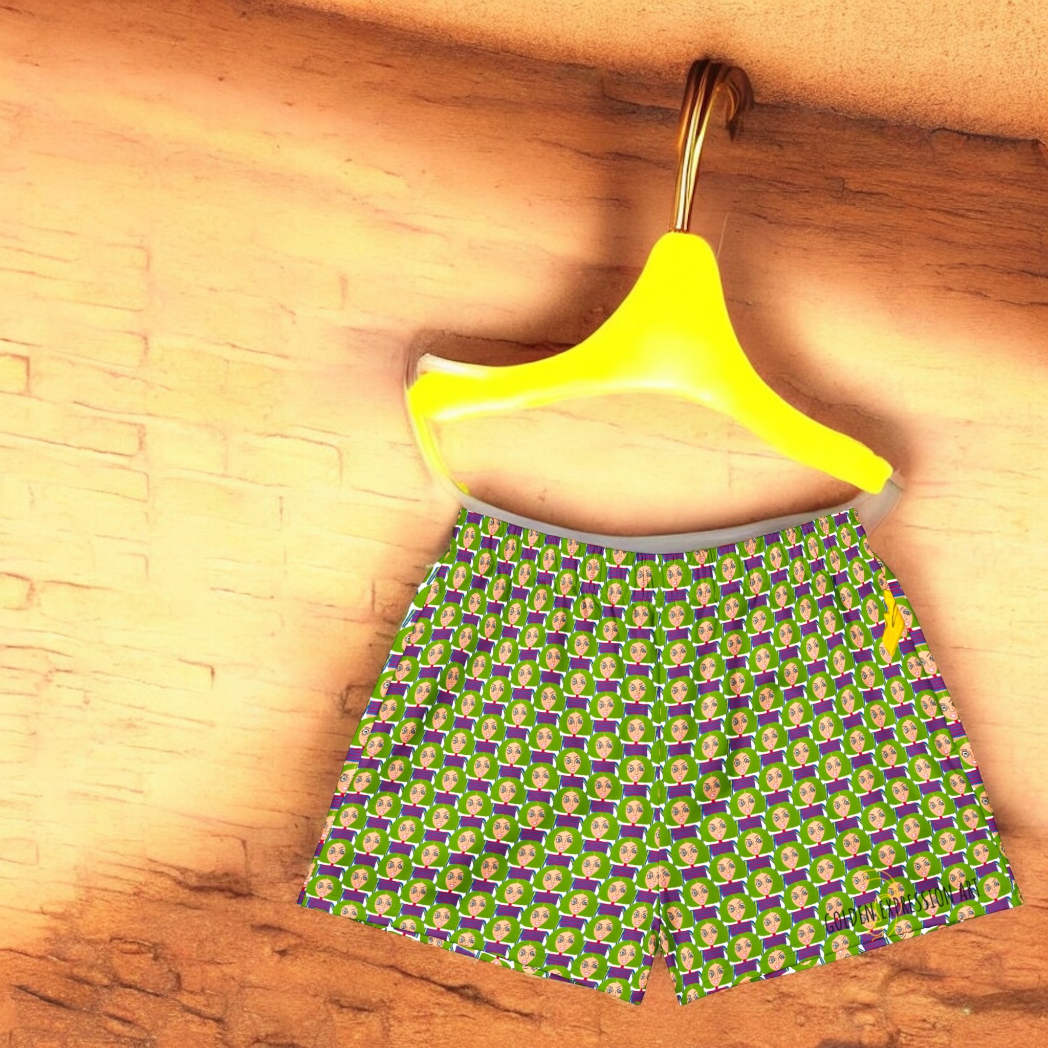 Motivated Athletic Shorts - Golden Expression Art