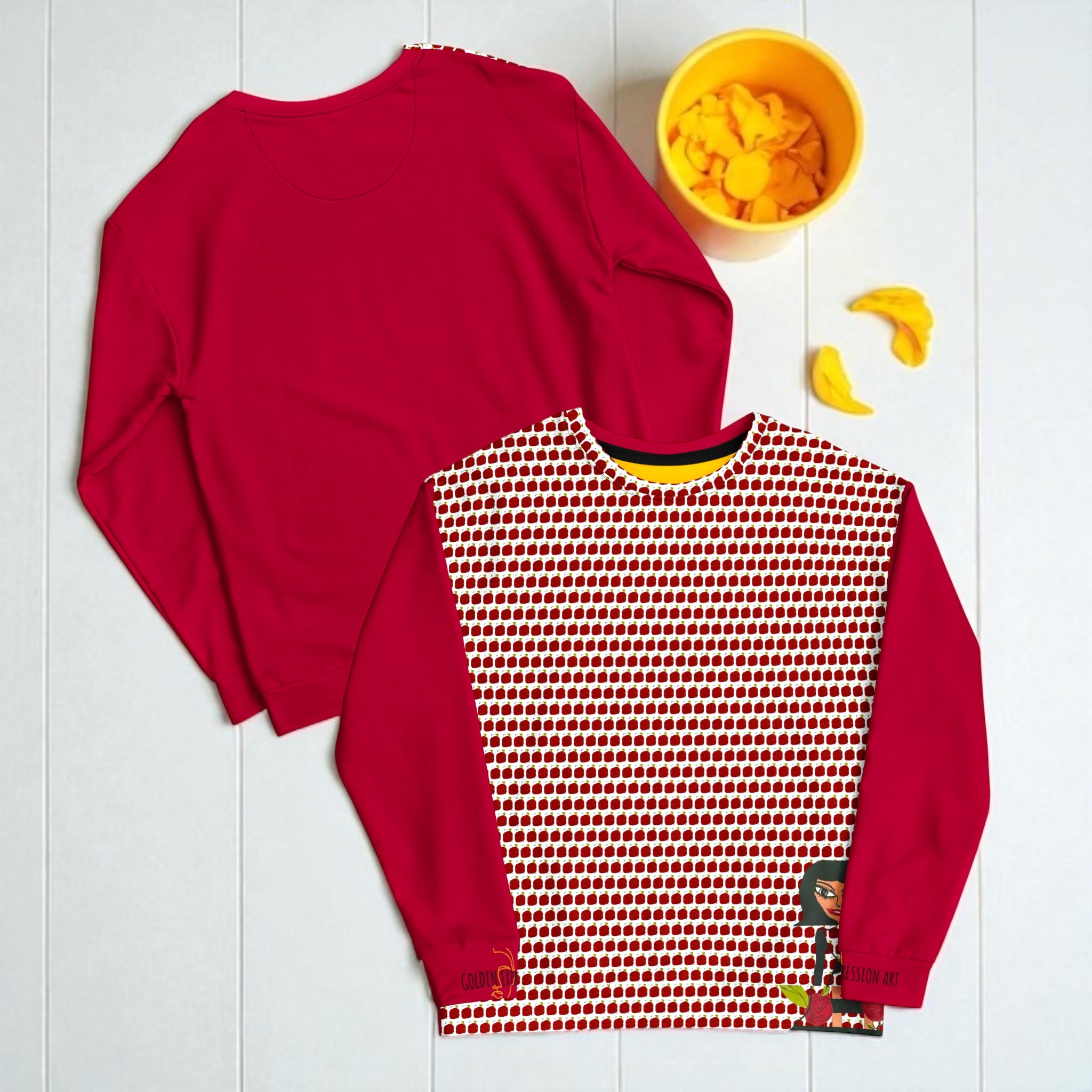 Unisex Geometric Crewneck Sweatshirt