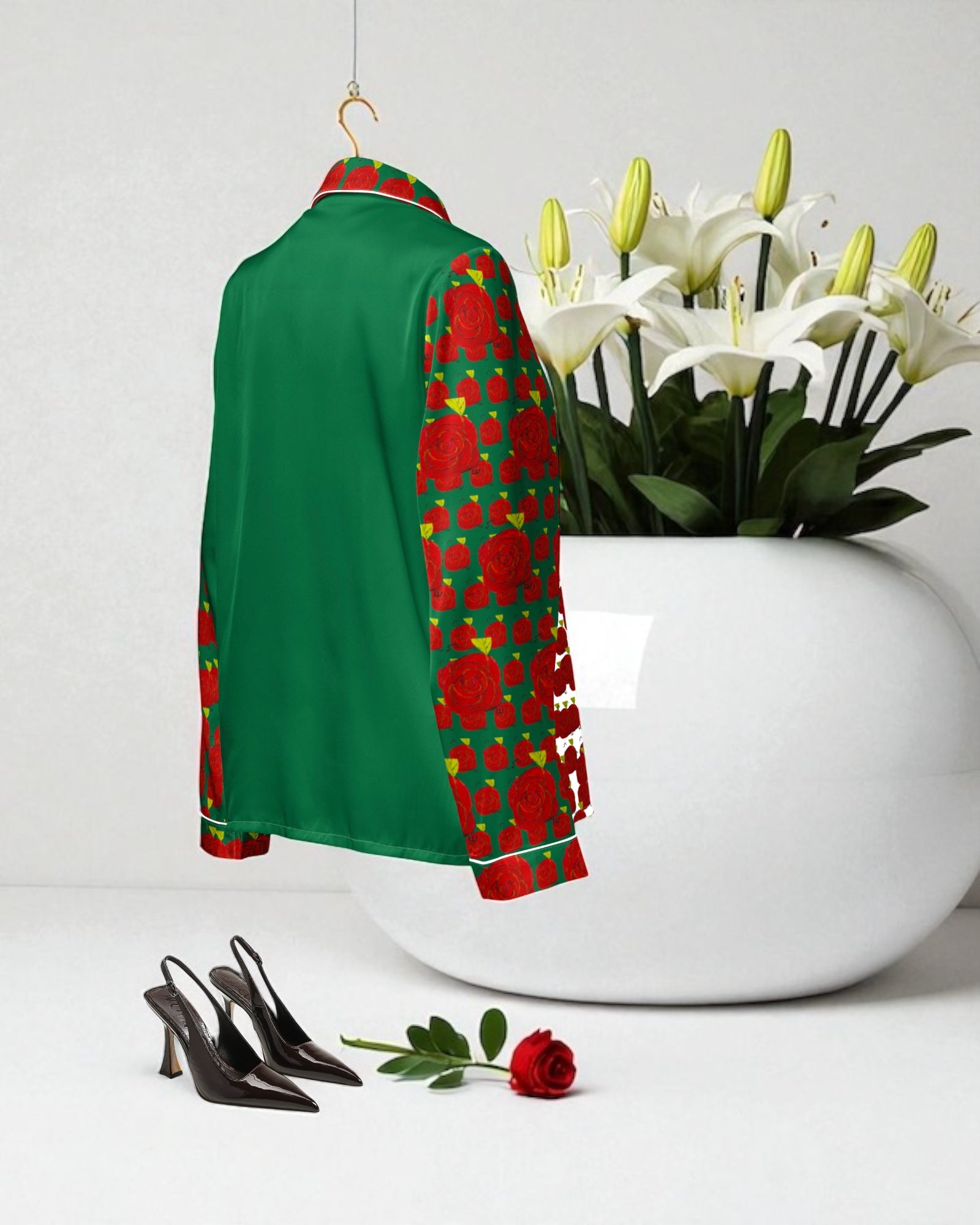 Vintage Bouquet Pajama Shirt