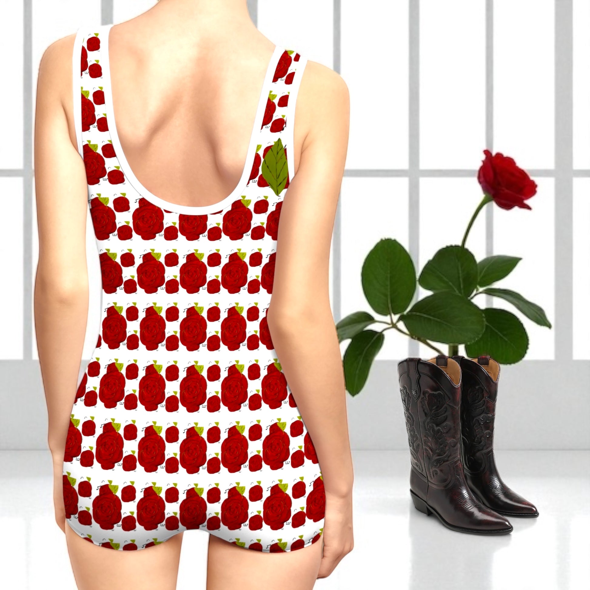 Vintage Cottage Boyshorts Swimsuit/Bodysuit