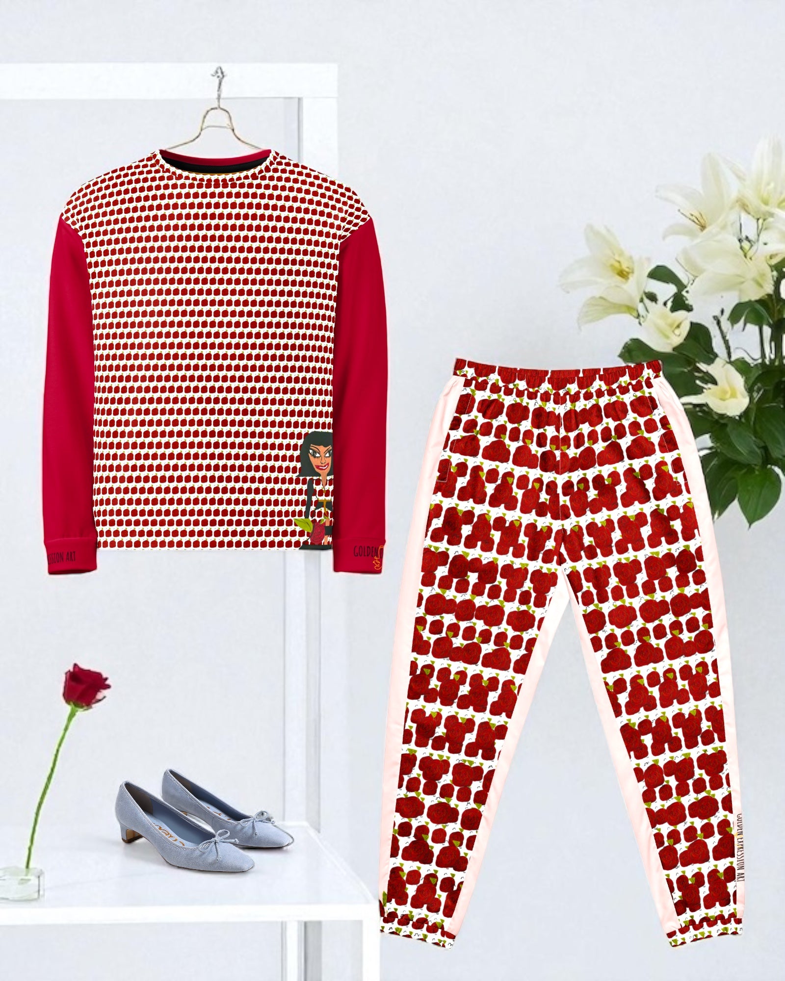 Unisex Geometric Crewneck Sweatshirt