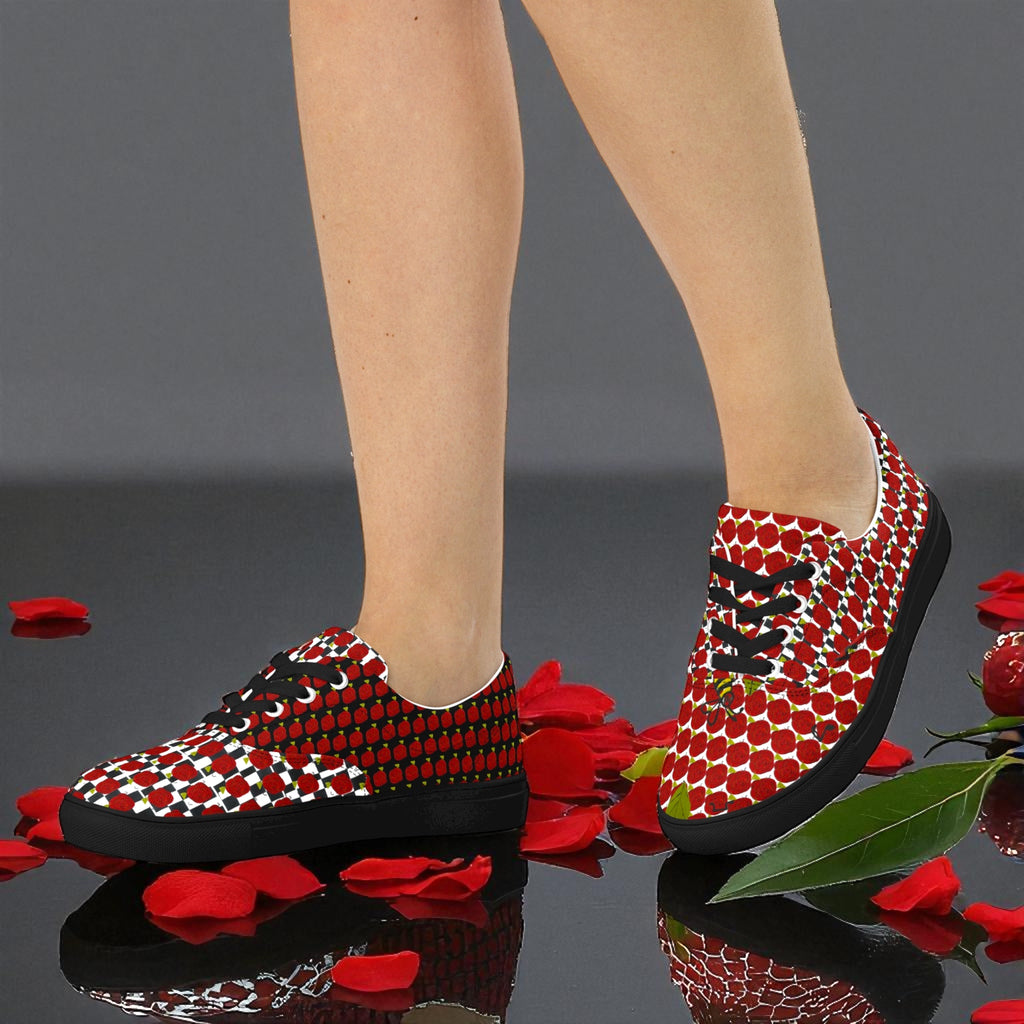 Luxury Bo Floral Canvas Sneakers