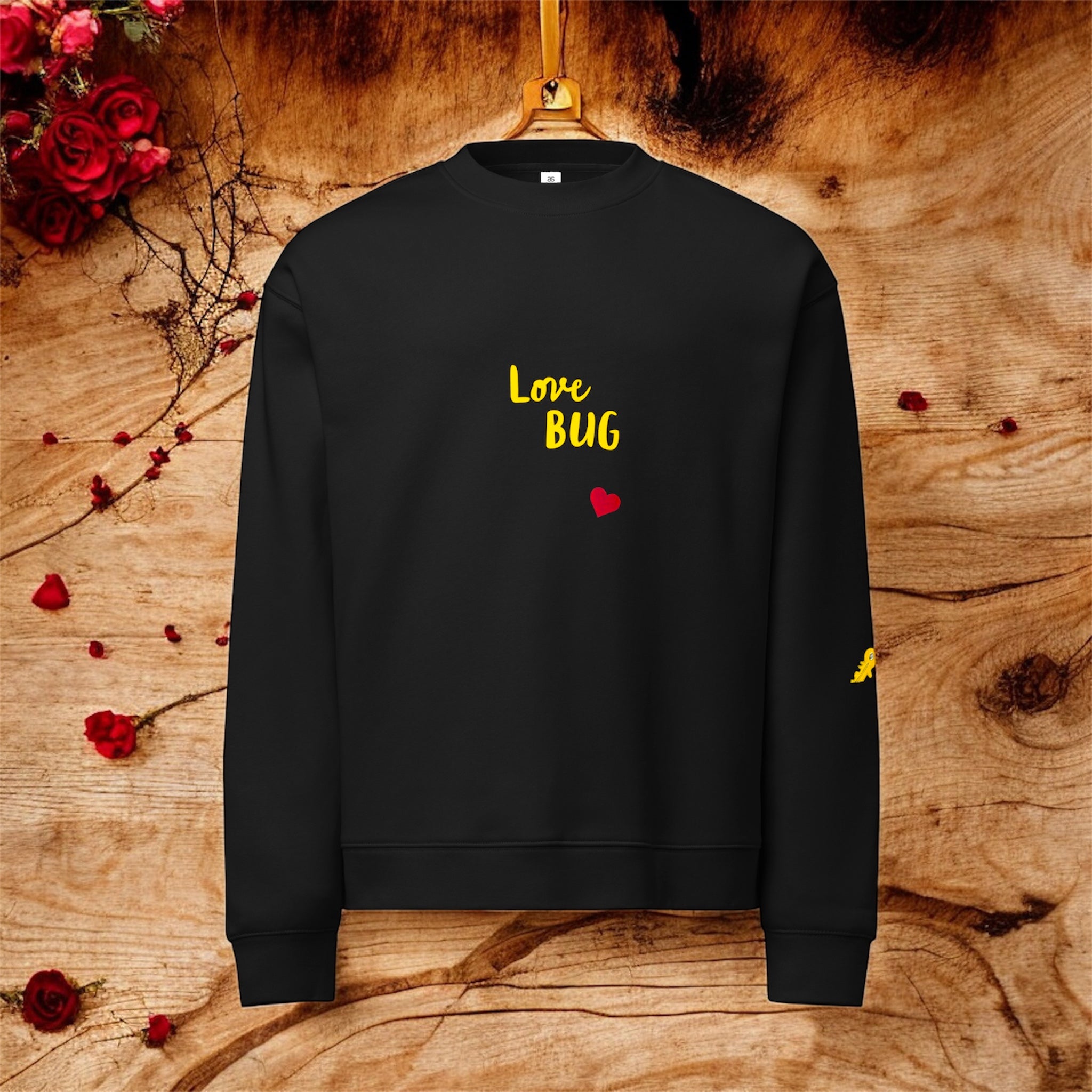 Black Velour Relaxed Unisex Sweatshirt