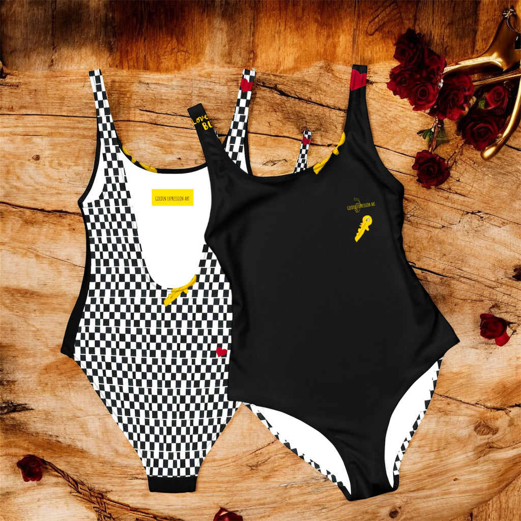 Vanity Chess One Piece Swim/Bodysuit