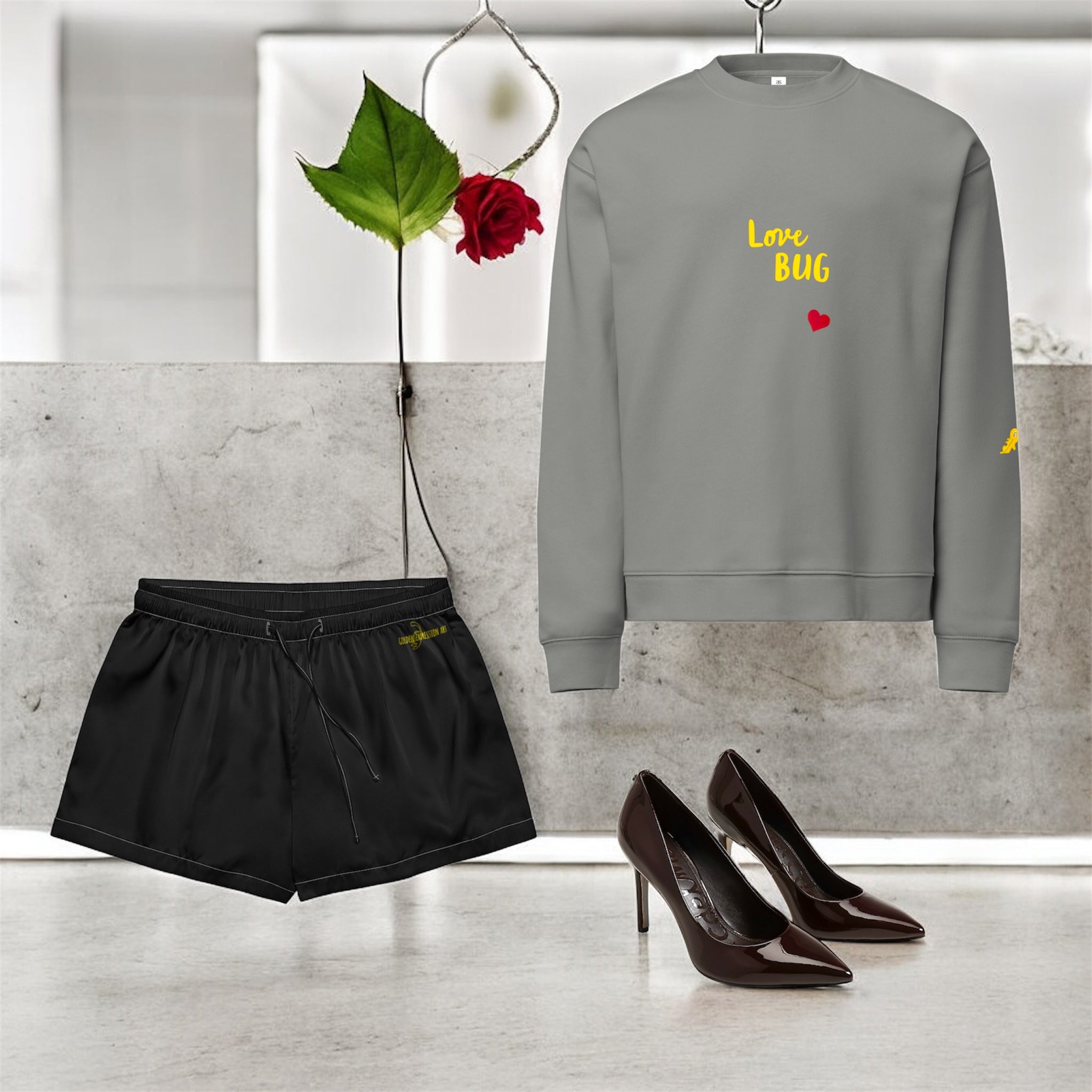 Velour Relaxed Sweatshirt – Women's Medium Length