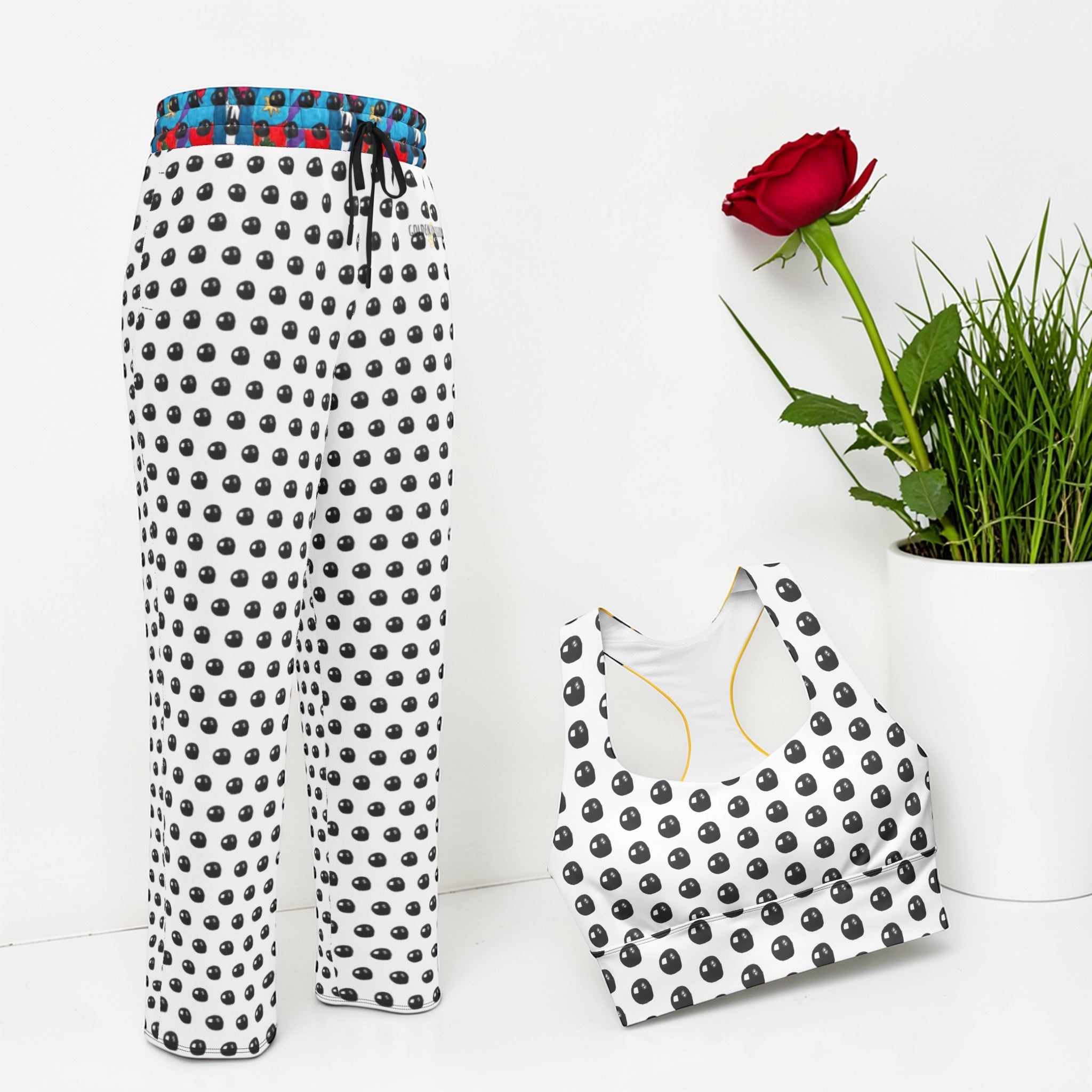 Golden 80’S Wide Leg Joggers