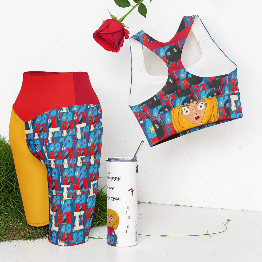 Tropical Goddess Athletic Biker Shorts