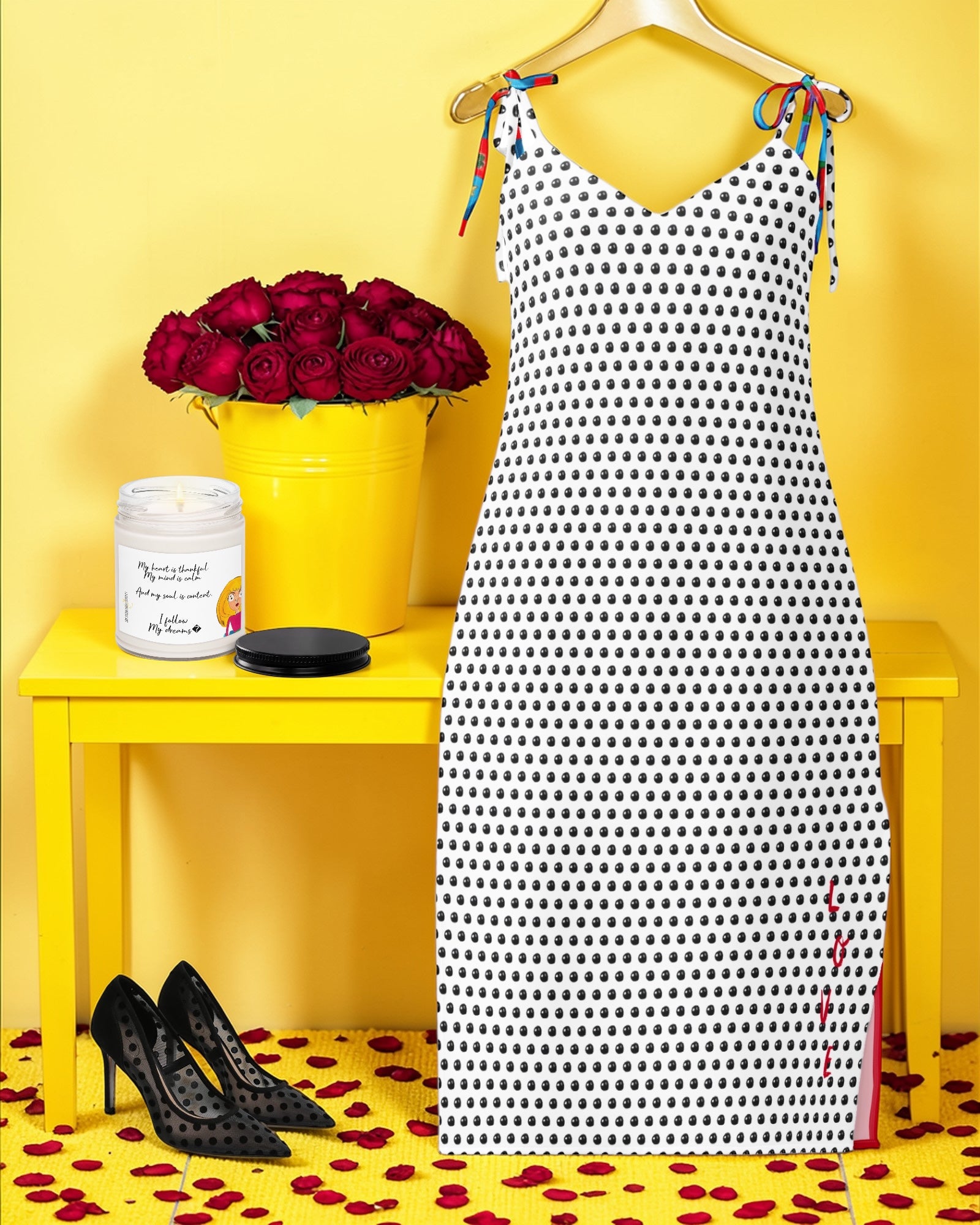 Night Tie Slip On Balcony Dress