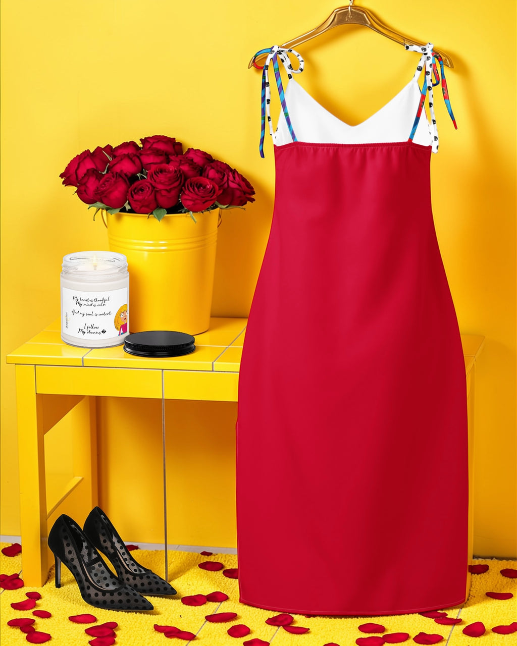 Night Tie Slip On Balcony Dress