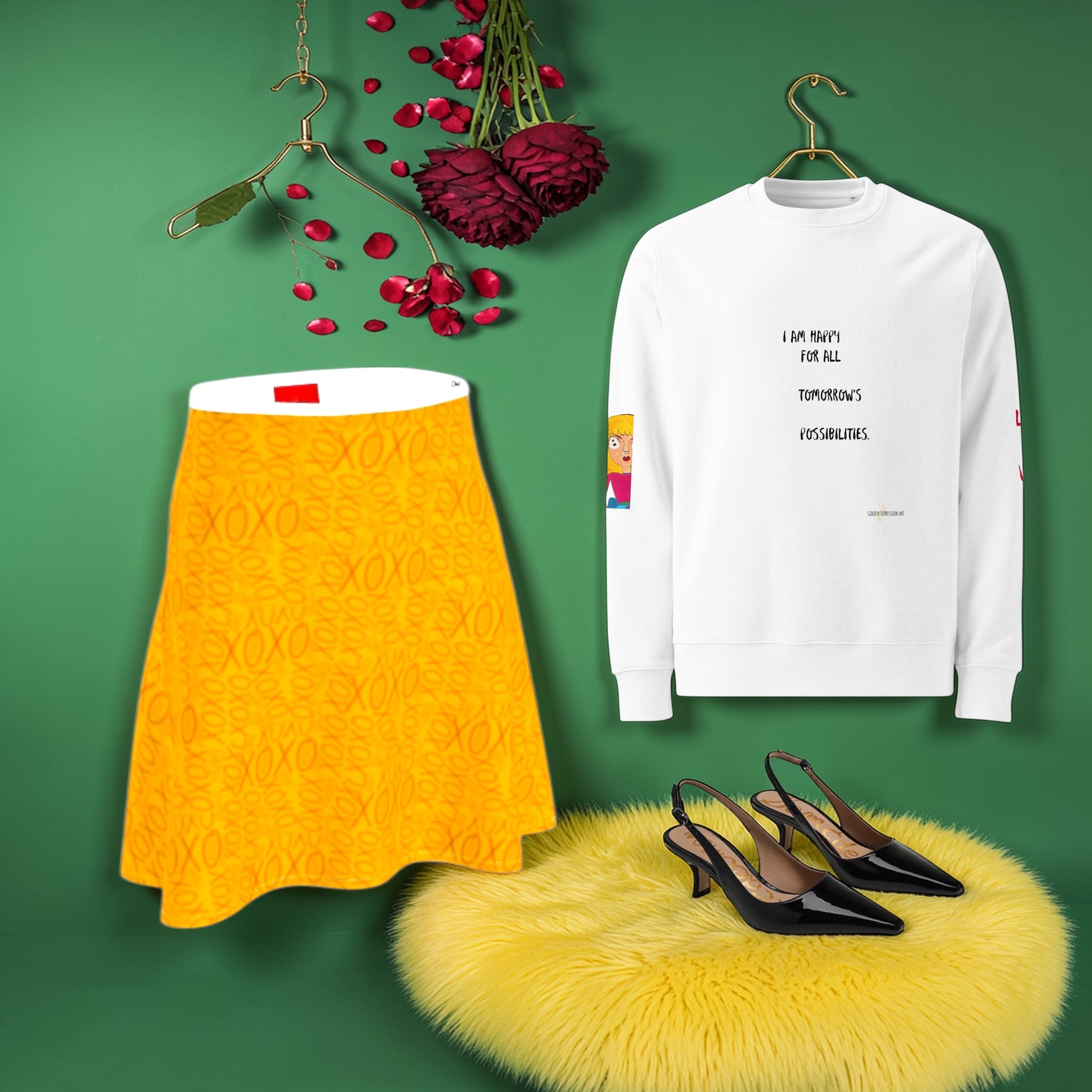 Venice Flare Classic Midi Skirt
