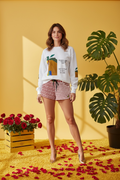Wild Flower Oversized Sweatshirt
