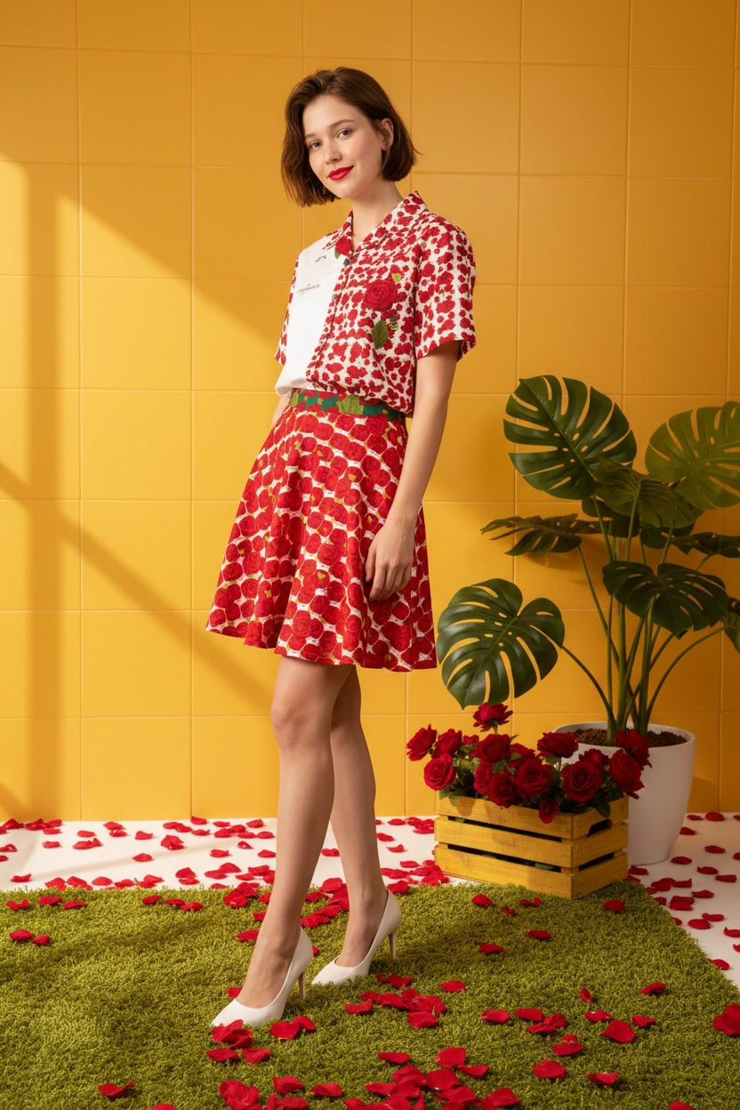 Iconic Bouquet Button Down Shirt