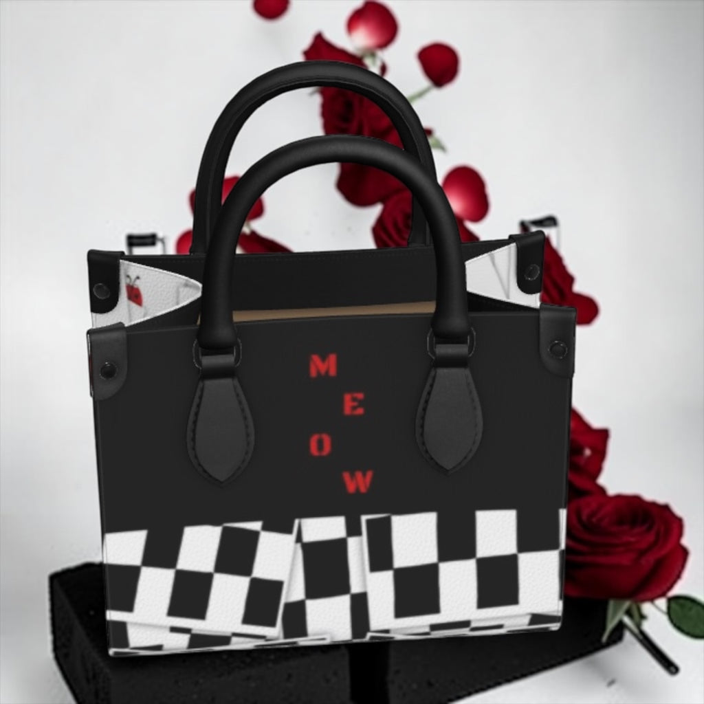 MEOW Checked Mini Satchel – Limited Edition
