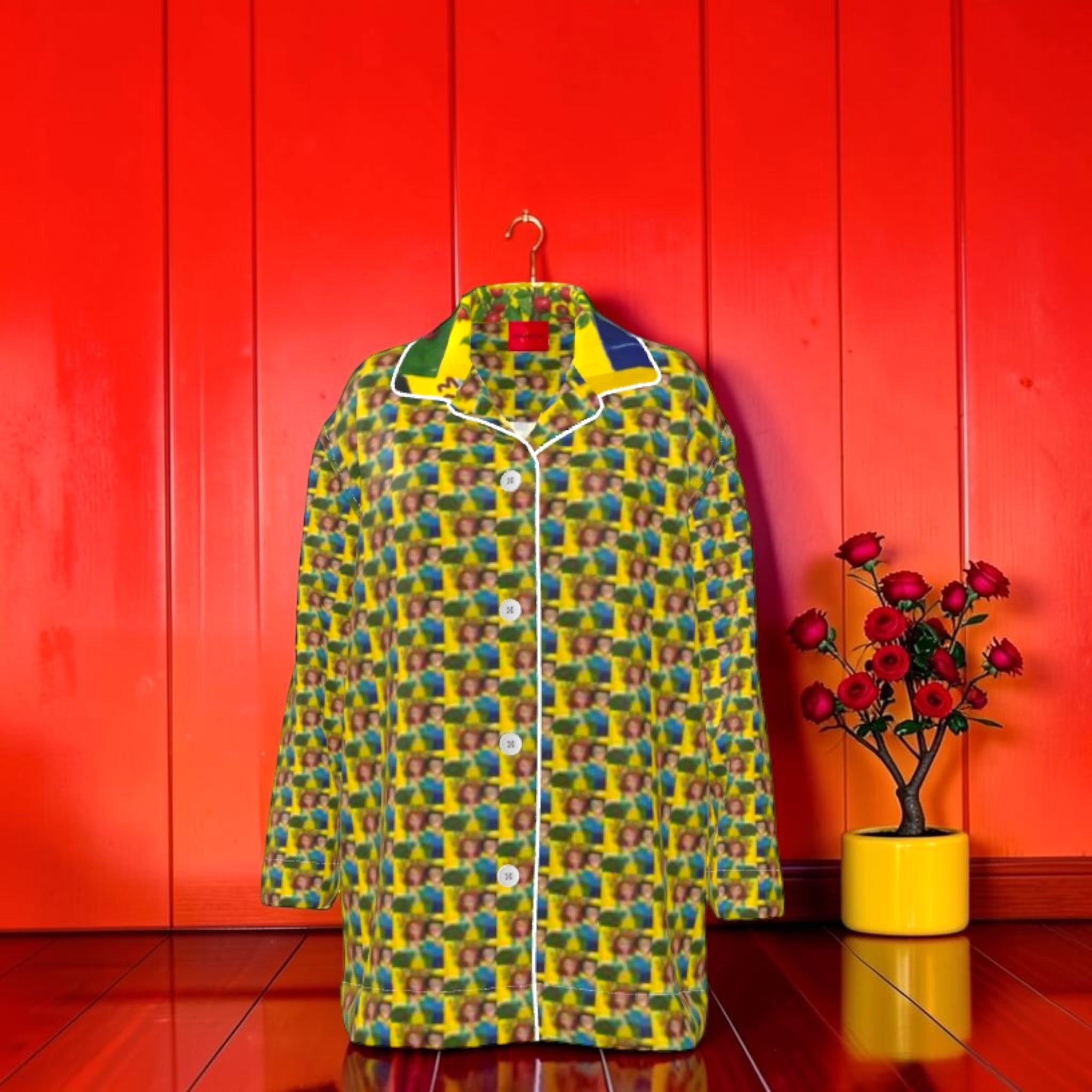 Vintage Bouquet Pajama Shirt