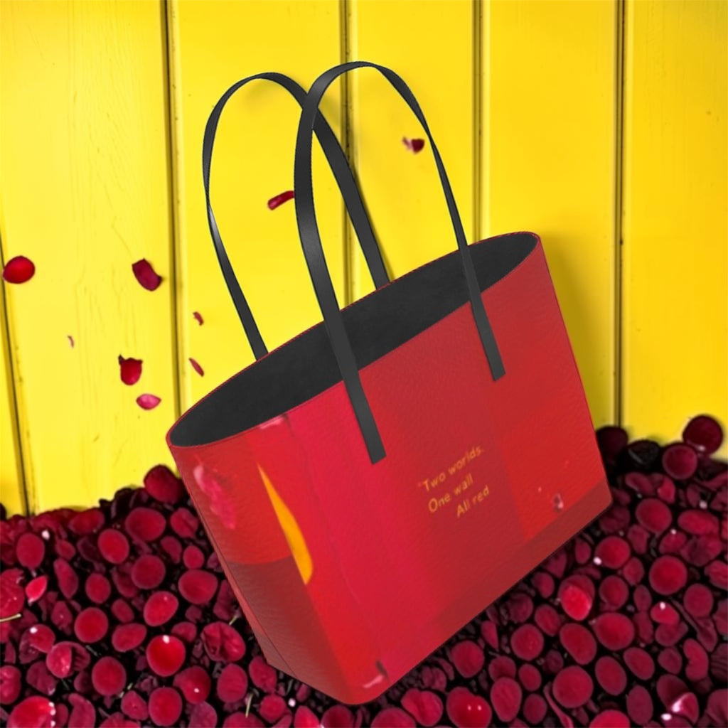 Image 1: Vol IV — The Golden Divide Tote, front view, limited edition wearable art tote — Golden Expression Art