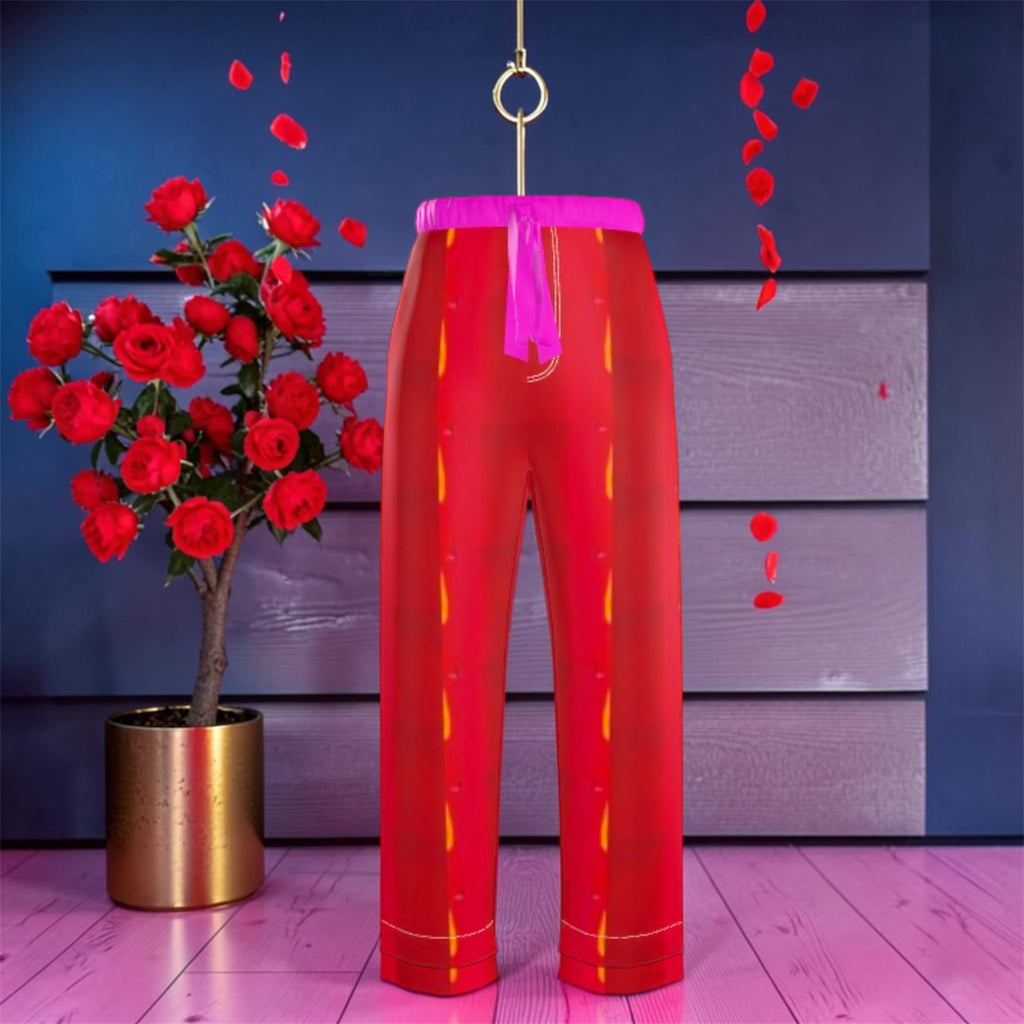 Image 1: Vol IV — The Golden Muse Pant, front view, limited edition wearable art pant — Golden Expression Art