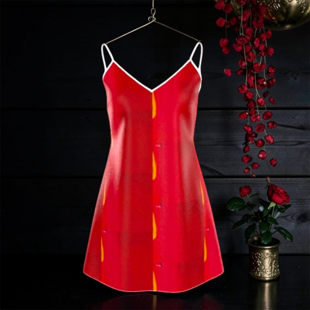 Image 1: Vol IV — The Legacy Slip Dress, front view, limited edition silk slip dress — Golden Expression Art
