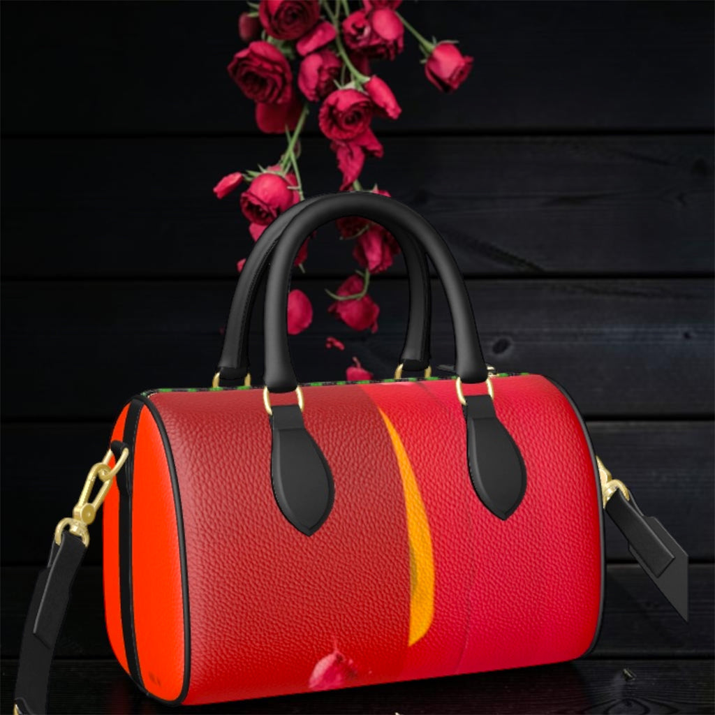Image 2: Vol IV — The Queen's Court Duffel, back view — Golden Expression Art Limited Edition