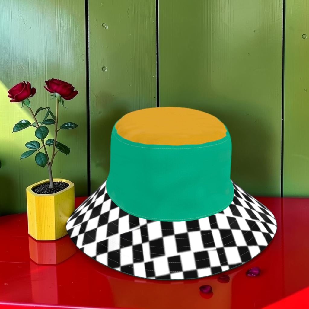 Vol I — The Check Bucket Hat, front straight view