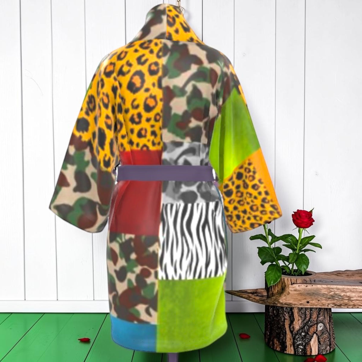 The Mosaic Instinct Silk Robe