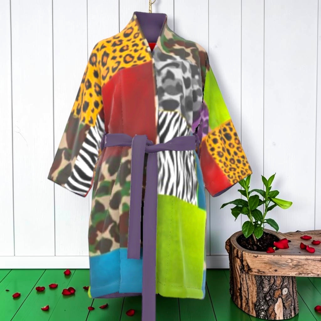 The Mosaic Instinct Silk Robe