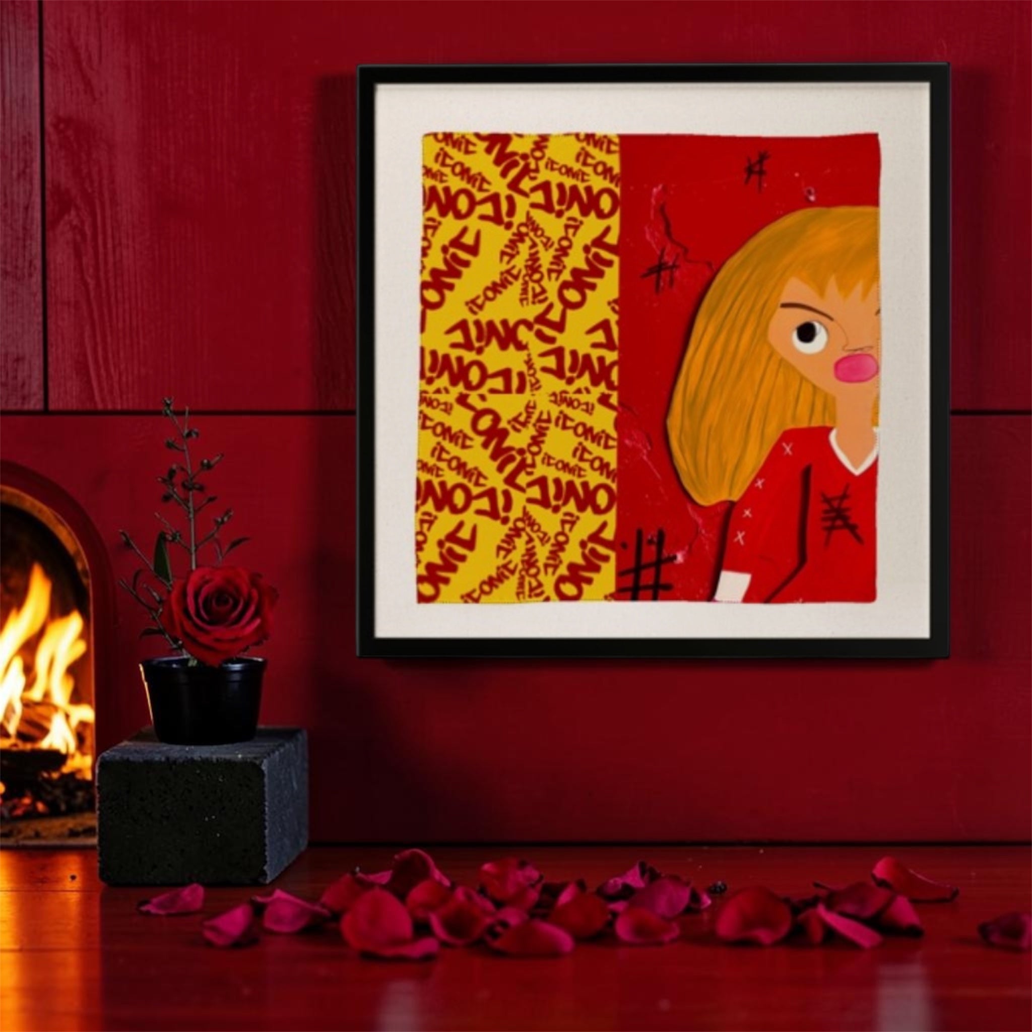 Vol IV — The Doll Wall × ICONIC (Framed Art Print)