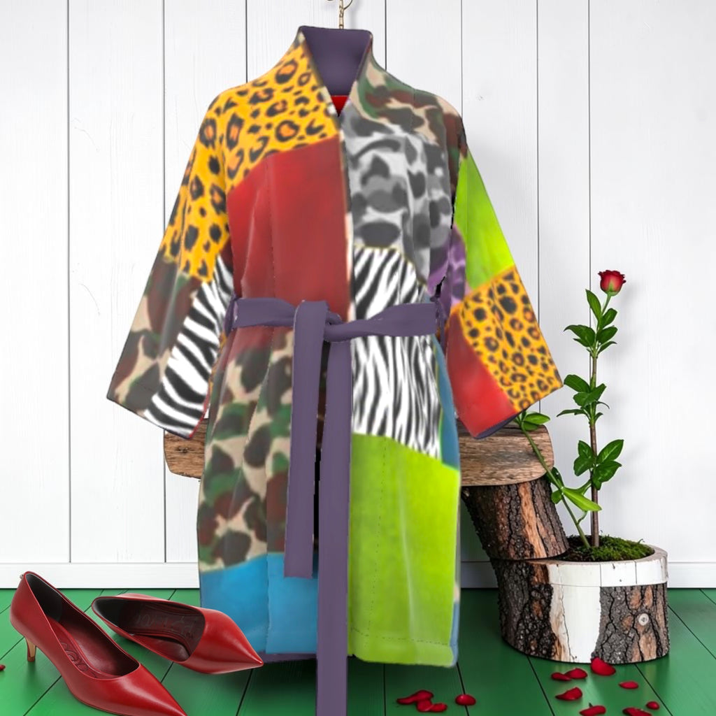 The Mosaic Instinct Silk Robe